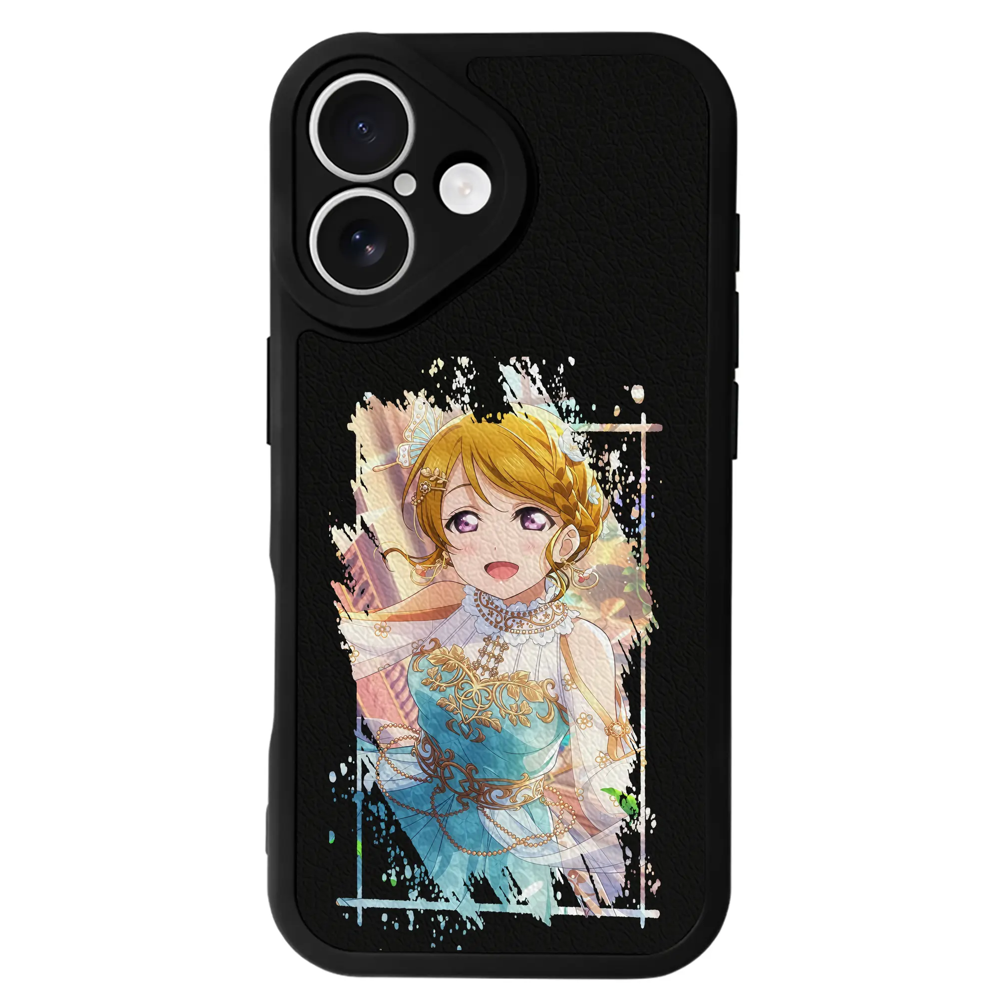 Love Live! グッズ,小泉花陽 - IPhone 16シリーズ対応 ・ シリコンスマホケース ・ レザー調 ・ 高精度フィット ・ 耐衝撃 ・ ワイヤレス充電対応 ・ 精密カット